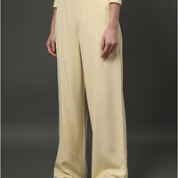 Calça Feminina Linho Misto Calvin Klein Jeans - Amarelo Manteiga Calça Feminina Linho Misto Calvin Klein Jeans Amarelo Manteiga 38