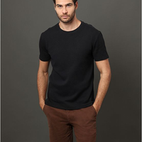 Camiseta Masculina Ribana Logo Monogram Calvin Klein Jeans - Preto Camiseta Masculina Ribana Logo Monogram Calvin Klein Jeans Preto m