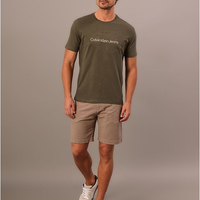 Camiseta Manga Curta Calvin Klein Jeans Masculino Embossed - Militar Camiseta Manga Curta Calvin Klein Jeans Masculino Embossed Militar Pp