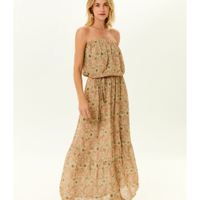 Vestido Midi Ggt Estampa Horto
