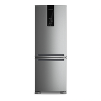 Geladeira Brastemp Frost Free Inverse A+++ 479 Litros Cor Inox Com Super Capacidade E Smart Flow - Bre58fk 110V