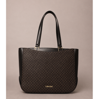 Bolsa Ck Tote Lisa Metal na Alça - Marrom Bolsa Ck Tote Lisa Metal na Alça Marrom u