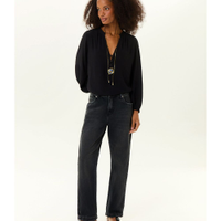Calça Jeans Black Relaxed Rasgos