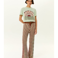 Calça Tricot Ponto Ondas