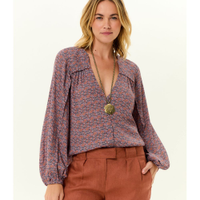 Camisa Feminina GGT Estampa Tuk - Roxo