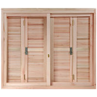 Janela de Madeira Eucalipto Rondosul Veneziana EWK 360, 140 x 120 cm