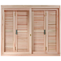 Janela de Madeira Eucalipto Rondosul Veneziana EWK 360, 160 x 120 cm