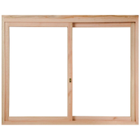 Janela de Correr Vitrô de Madeira Eucalipto Rondosul EWK380, 120 x 100 cm