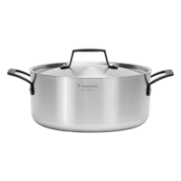 Caçarola Tramontina Funda Em Aço Inox Corpo Triplo Grano Black 24cm