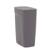 Lixeira Tramontina Cinza Em Polipropileno Com Tampa Click Compact 10,5 Litros