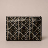 Carteira Calvin Klein Feminina Monograma Aop - Preto Carteira Calvin Klein Feminina Monograma Aop Preto u