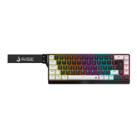Teclado Mecânico Gamer Rise Mode Vektor Pro ARGB ABNT2 Switch Magnético Rise Core - RM-TCM-VKT-MGN-BW