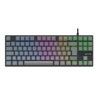 Teclado Mecânico Gamer Rise Mode Switch Rise Core RGB C/ Fio ABNT2 - RM-TCM-GHT-BG