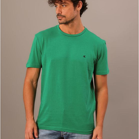 Camiseta Masculina Bordado Calvin Klein Jeans - Verde Médio Camiseta Masculina Bordado Calvin Klein Jeans Verde Médio Pp