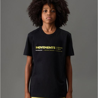 Camiseta Menino Movements Calvin Klein Jeans - Preto Camiseta Menino Movements Calvin Klein Jeans Preto 6