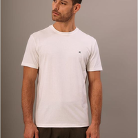 Camiseta Manga Curta Calvin Klein Jeans Masculino Packable - Off White Camiseta Manga Curta Calvin Klein Jeans Masculino Packable Off White Pp