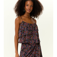 Blusa Babados Estampa Liza