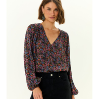 Blusa Manga Longa Ggt Estampa Liza