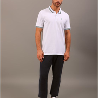 Polo Manga Curta Calvin Klein Jeans Regular Masculino - Branco Polo Manga Curta Calvin Klein Jeans Regular Masculino Branco Pp