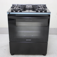 Fogão Brastemp 5 Bocas Preto Com Mesa De Vidro E Turbo Chama - Bfs5vceus2_Wotimo_Ch6787617 Bivolt