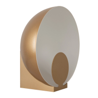 Luminaria De Mesa Led Aluminio 6W 3000K Gong - DOURADO