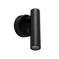 Arandela Led Aluminio 2W 3000K Tube Slim - PRETO