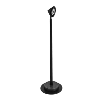 Luminaria De Mesa Led Dimerizavel Metal Preto 5W 3000K Facho