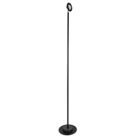 Luminaria De Piso Led Dimerizavel Metal Preto 5W 3000K Facho