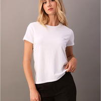 Camiseta Feminina Slim Estampa Mini Calvin Klein Jeans - Branco Camiseta Feminina Slim Estampa Mini Calvin Klein Jeans Branco g