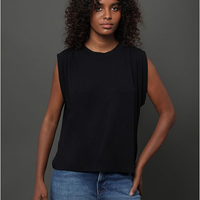 Regata Feminina Pregas Ombro Calvin Klein Jeans - Preto Regata Feminina Pregas Ombro Calvin Klein Jeans Preto Gg
