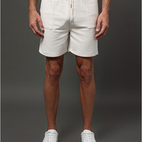 Bermuda Masculina Linho Diagonal Calvin Klein - Off White Bermuda Masculina Linho Diagonal Calvin Klein Off White p