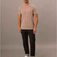 Camiseta Manga Curta Calvin Klein Jeans Masculino Botonê - Caqui Medio Camiseta Manga Curta Calvin Klein Jeans Masculino Botonê Caqui Medio Pp
