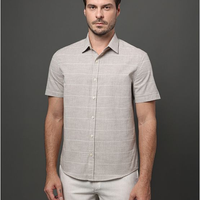 Camisa Masculina Cotton Stripes Calvin Klein - Caqui Medio Camisa Masculina Cotton Stripes Calvin Klein Caqui Medio 1