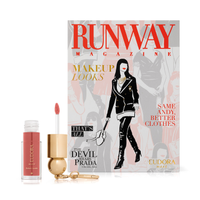 Combo O Diabo Veste Prada: Palette Runway Magazine 28g + Batom Líquido Fashion Icon Nude 4ml