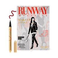 Combo O Diabo Veste Prada: Palette Runway Magazine 28g + Caneta Delineadora Iconic Liner Bordô 0,4ml
