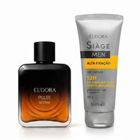 Combo Men: Pulse Intense Desodorante Colônia 100ml + Gel Capilar Siàge 150g