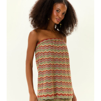 Blusa Tricot Ponto Chevron Com Lurex