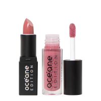 Kit Océane Edition Mini Lipstick Sienna Nude E Glossy Me Rose (2 Produtos)