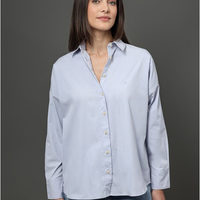 Camisa Feminina Com Bordado Calvin Klein Jeans - Lavanda Camisa Feminina Com Bordado Calvin Klein Jeans Lavanda 44