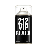 Body Spray Masculino Carolina Herrera 212 Vip Men Black 250ml