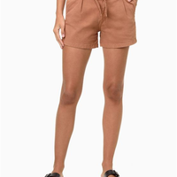 Shorts Feminino Color Clochard Amarração Calvin Klein Jeans - Caqui Medio Shorts Feminino Color Clochard Amarração Calvin Klein Jeans Caqui Medio 38