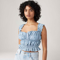 Blusa Levi's® Amaya Azul Claro - XS USA | PP BR