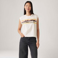 Blusa Levi's® Boxy Tank Branca Manga Curta - L USA | G BR