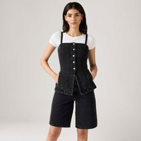 Blusa Corset Jeans Levi's® Tailored Preta - S USA | P BR
