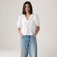 Blusa Levi's® Giselle Ruffle Branca - XL USA | GG BR