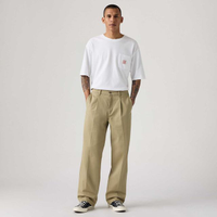 Calça Levi's® Chino Loose Pleated Caqui - 28X34 USA | 36 BR