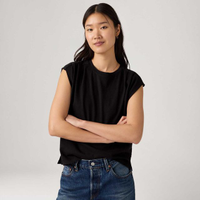 Regata Levi's® Pleated Muscle Tank Preta - XS USA | PP BR