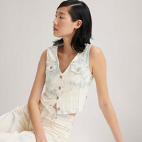 Blusa Levi's® Bella Corset Lavagem Clara Estampada - L USA | G BR