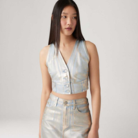 Blusa Levi's® Mona Corset Metalizado - S USA | P BR