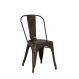 Cadeira Fixa Design Tolix Metal Pelegrin PEL-1518 Bronze